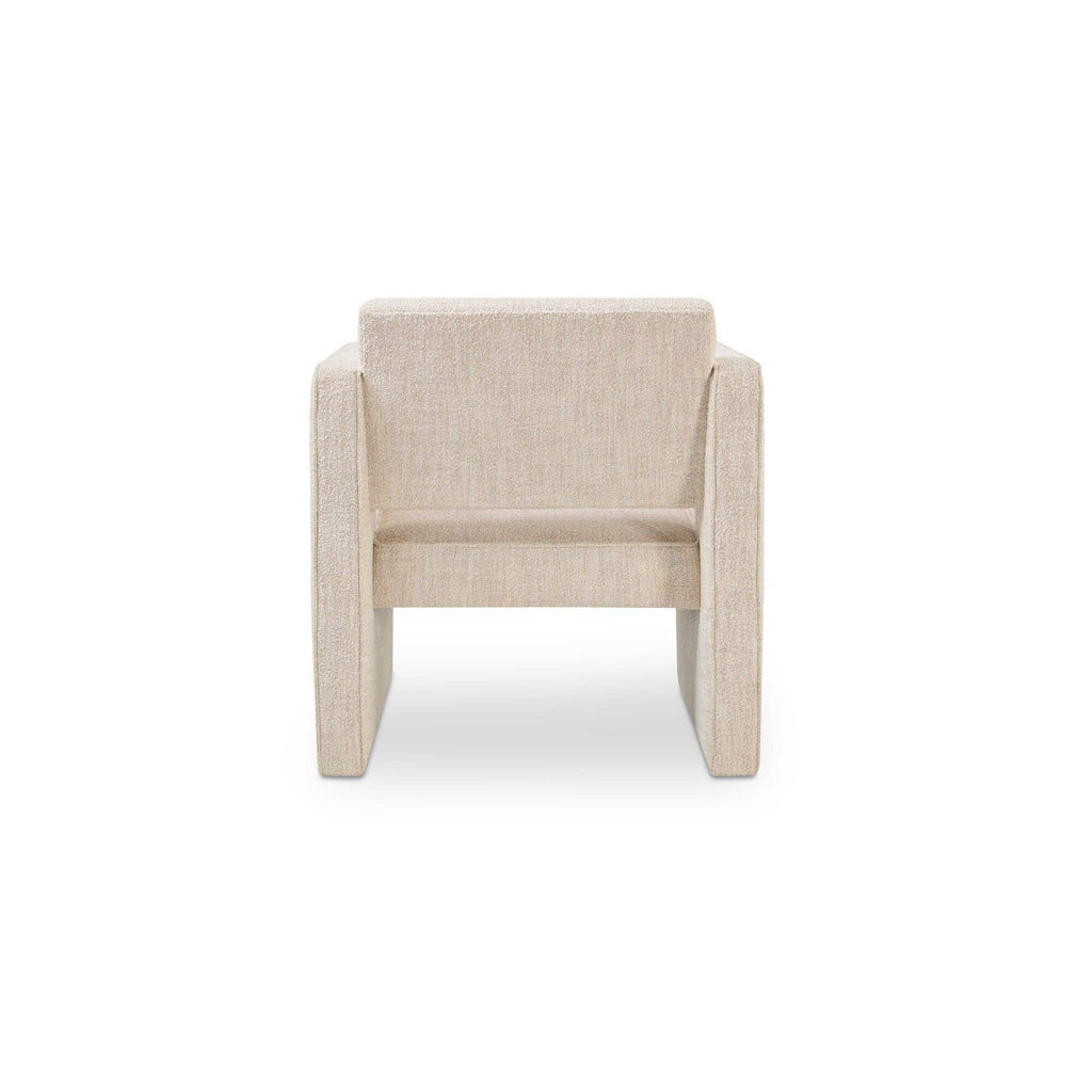 Fauteuil d'appoint moderne en cuir et tissu avec cadre en bois pour salon