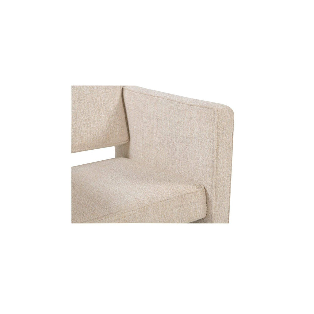 Fauteuil d'appoint moderne en cuir et tissu avec cadre en bois pour salon