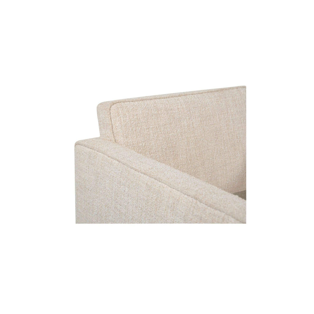 Fauteuil d'appoint moderne en cuir et tissu avec cadre en bois pour salon