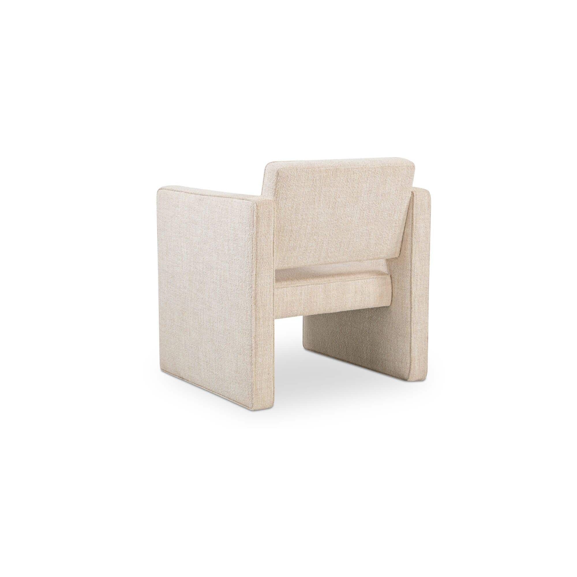 Fauteuil d'appoint moderne en cuir et tissu avec cadre en bois pour salon
