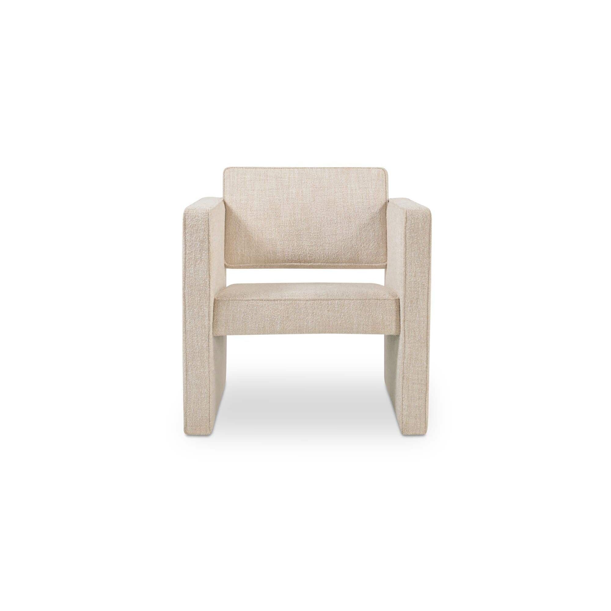 Fauteuil d'appoint moderne en cuir et tissu avec cadre en bois pour salon