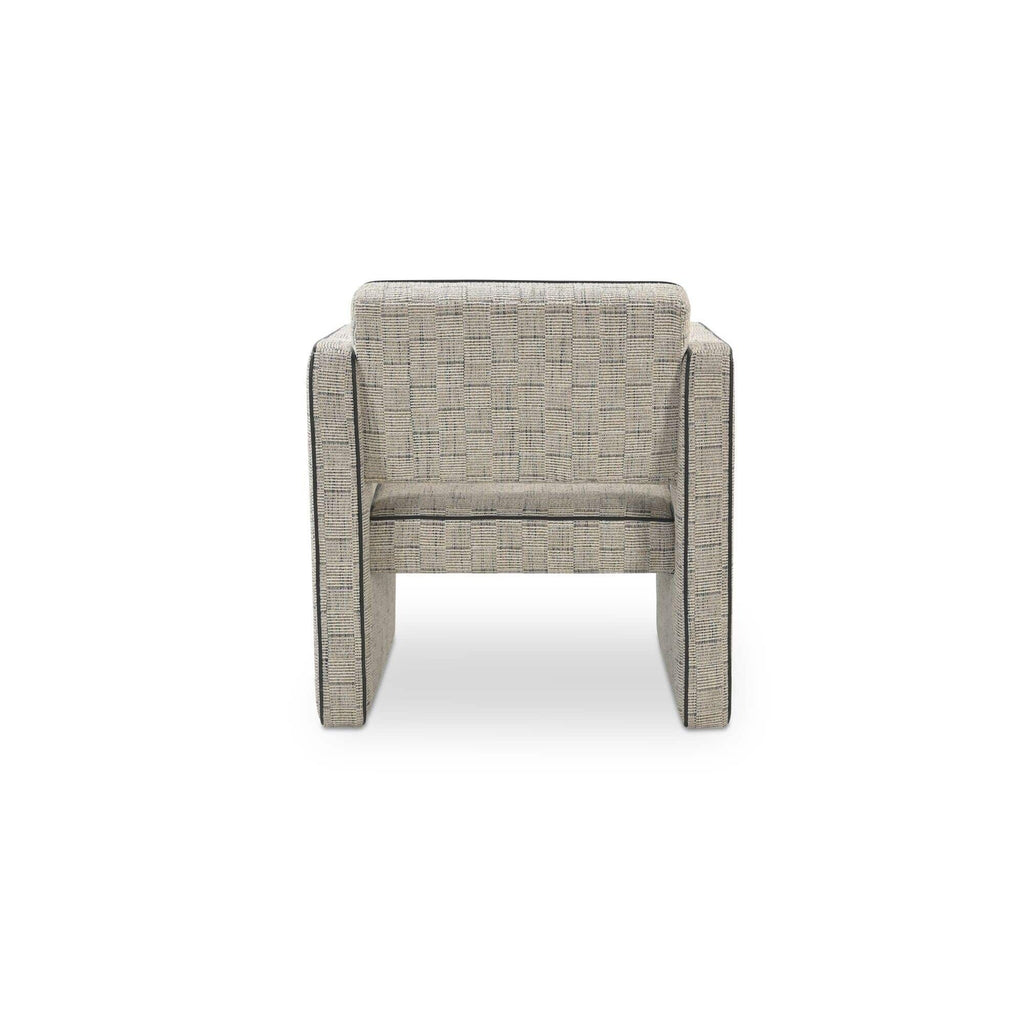 Fauteuil d'appoint moderne en cuir et tissu avec cadre en bois pour salon