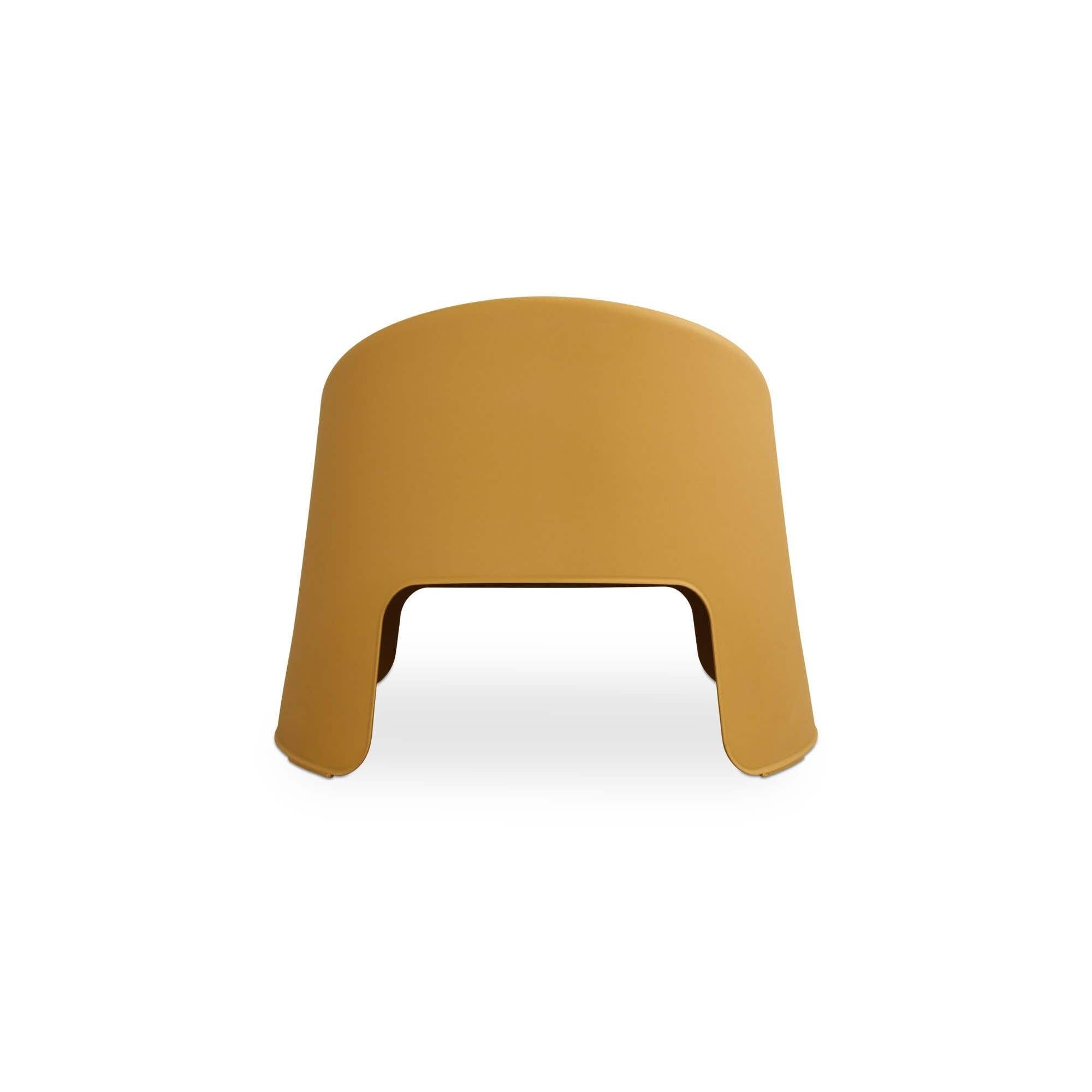 Fauteuil d'appoint moderne en résine rembourré avec coussin pour l'extérieur (terrasse et salon)