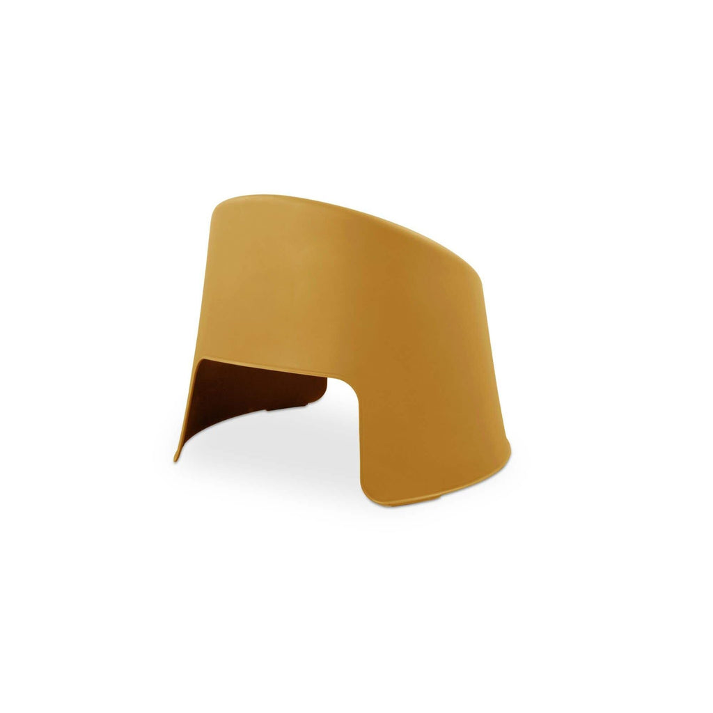 Fauteuil d'appoint moderne en résine rembourré avec coussin pour l'extérieur (terrasse et salon)