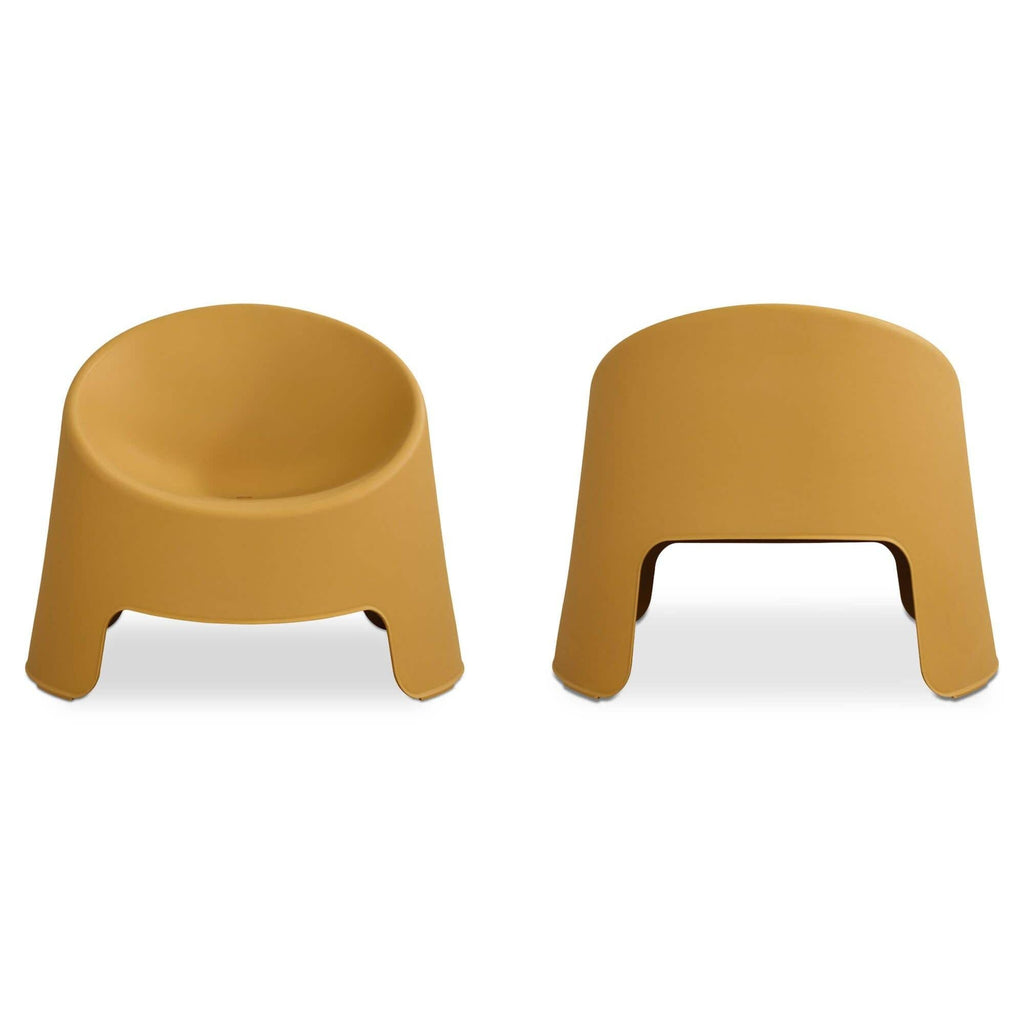 Fauteuil d'appoint moderne en résine rembourré avec coussin pour l'extérieur (terrasse et salon)