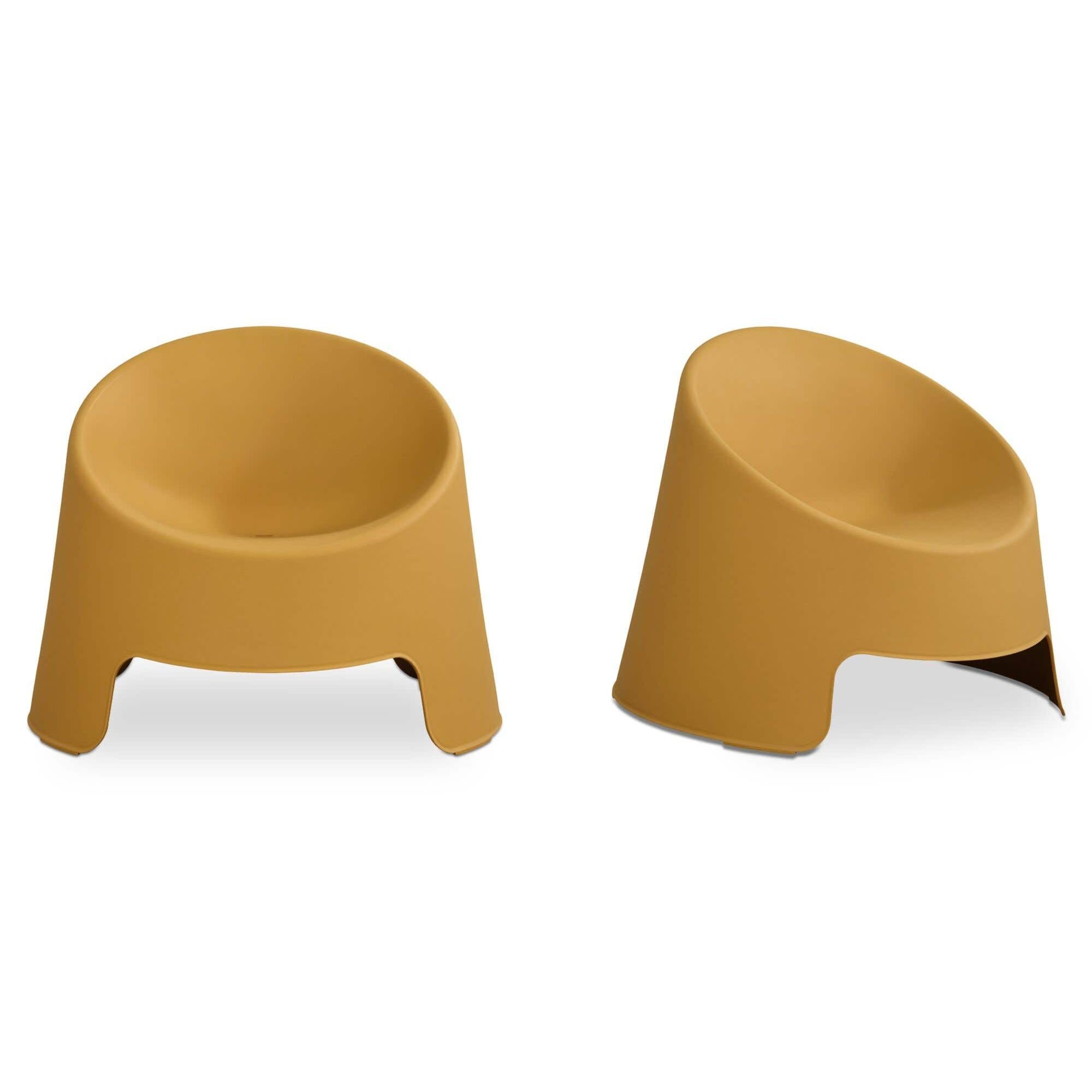 Fauteuil d'appoint moderne en résine rembourré avec coussin pour l'extérieur (terrasse et salon)