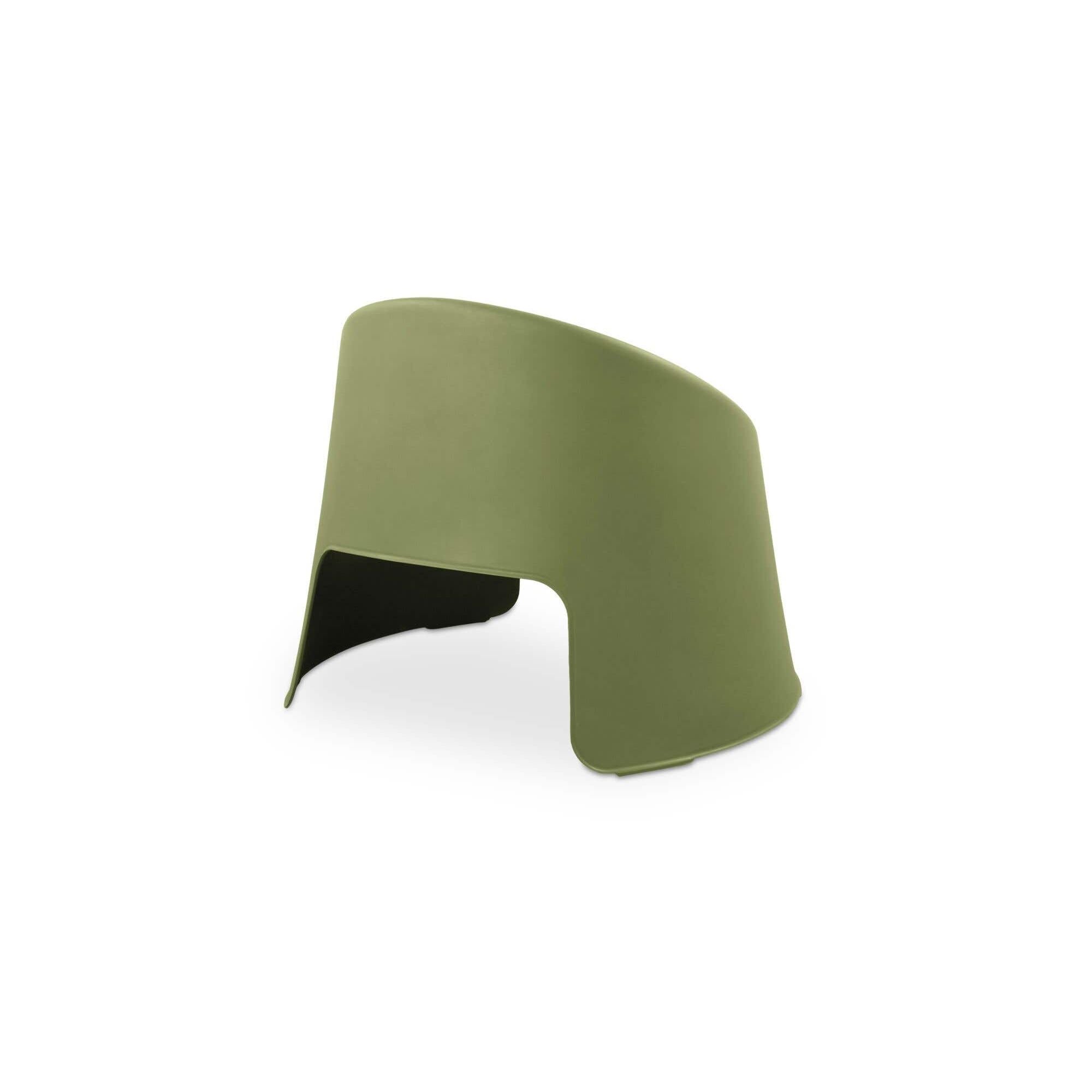 Fauteuil d'appoint moderne en résine rembourré avec coussin pour l'extérieur (terrasse et salon)