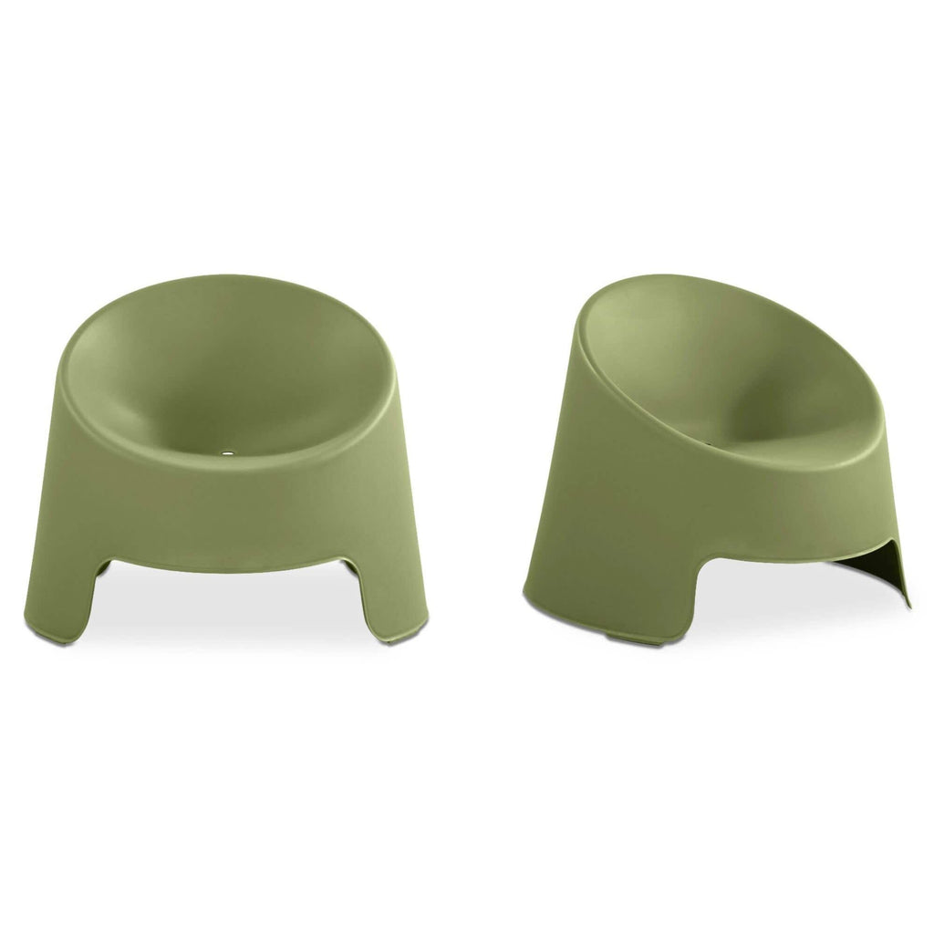 Fauteuil d'appoint moderne en résine rembourré avec coussin pour l'extérieur (terrasse et salon)