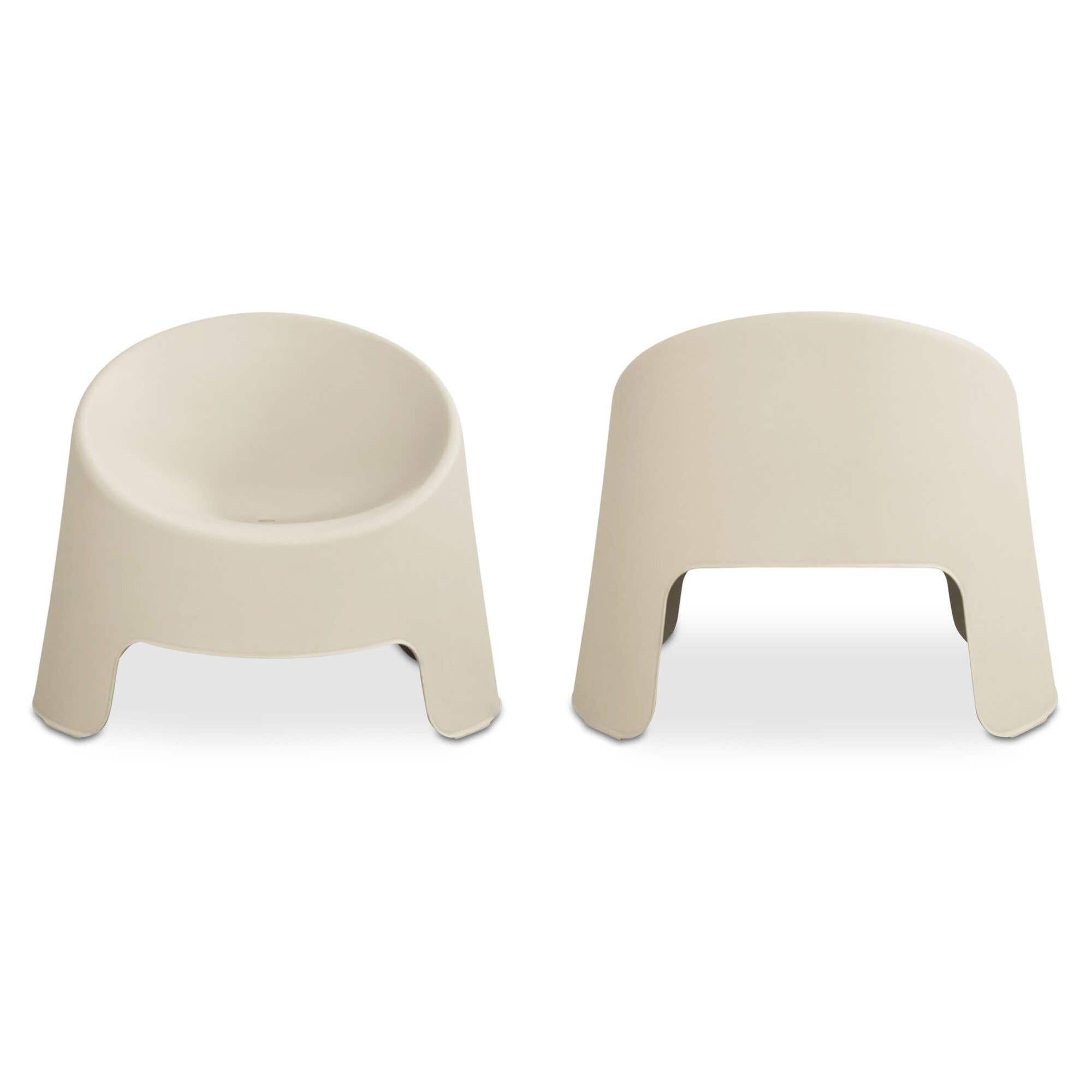 Fauteuil d'appoint moderne en résine rembourré avec coussin pour l'extérieur (terrasse et salon)
