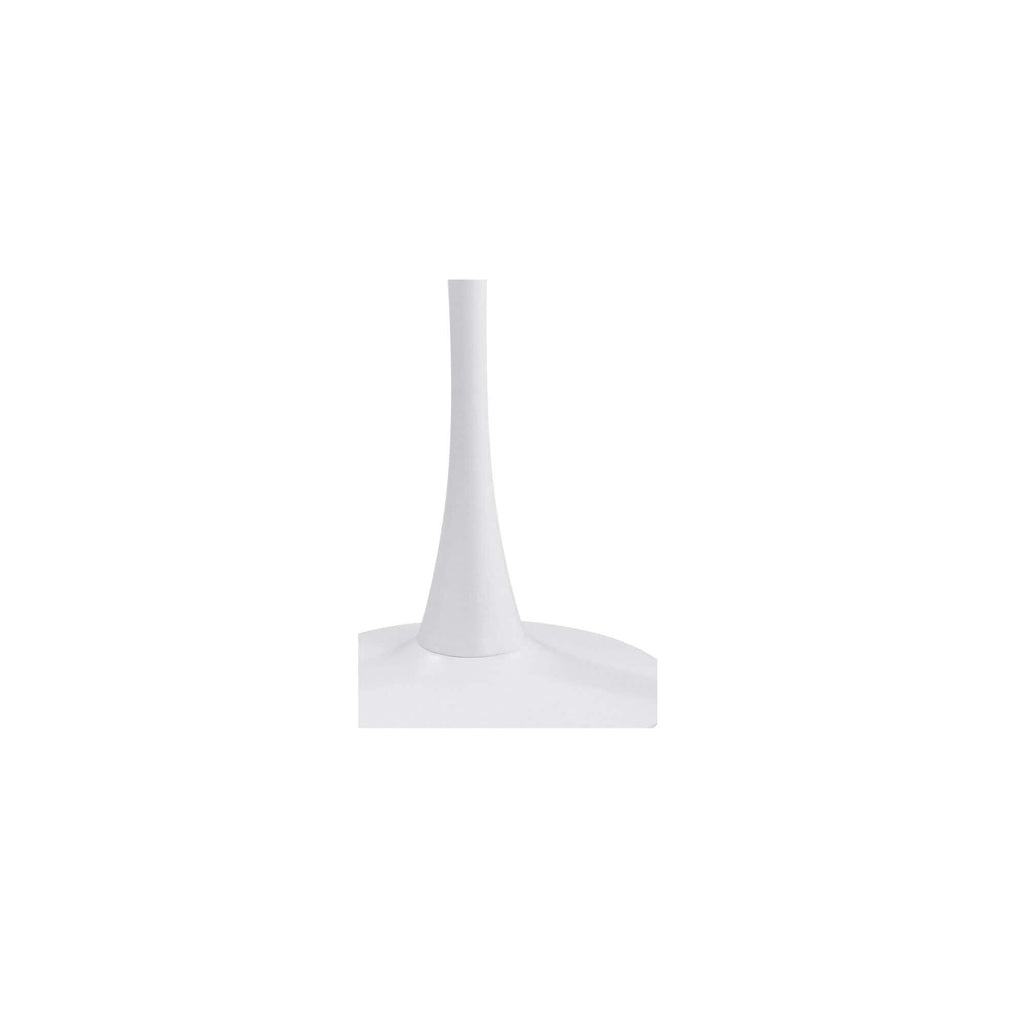 Table de bar d'extérieur moderne en métal blanc avec plateau rond pour patio et jardin
