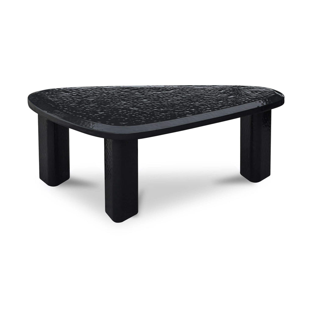 Table basse d'extérieur moderne en béton laqué avec design gigogne compact pour balcon