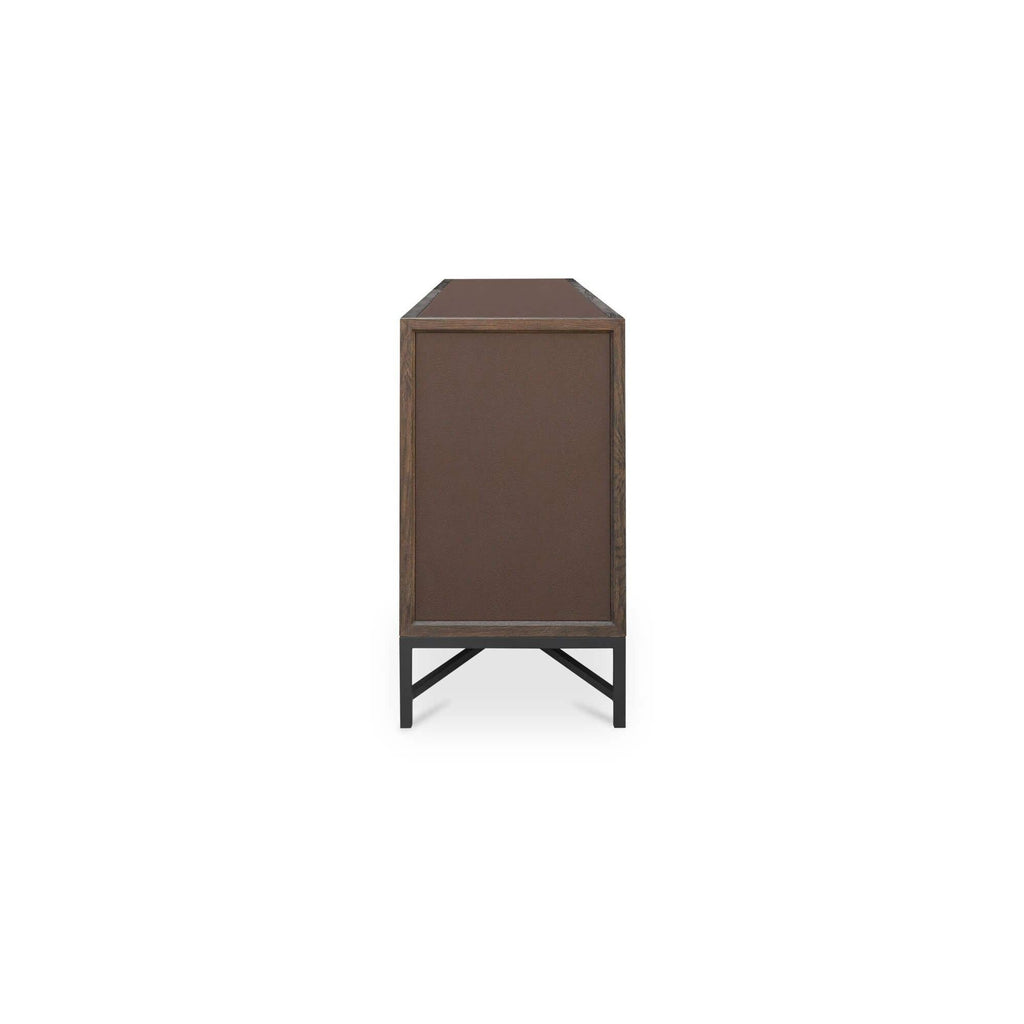 Buffet Contemporain en Bois avec Portes de Rangement pour Salle à Manger et Salon