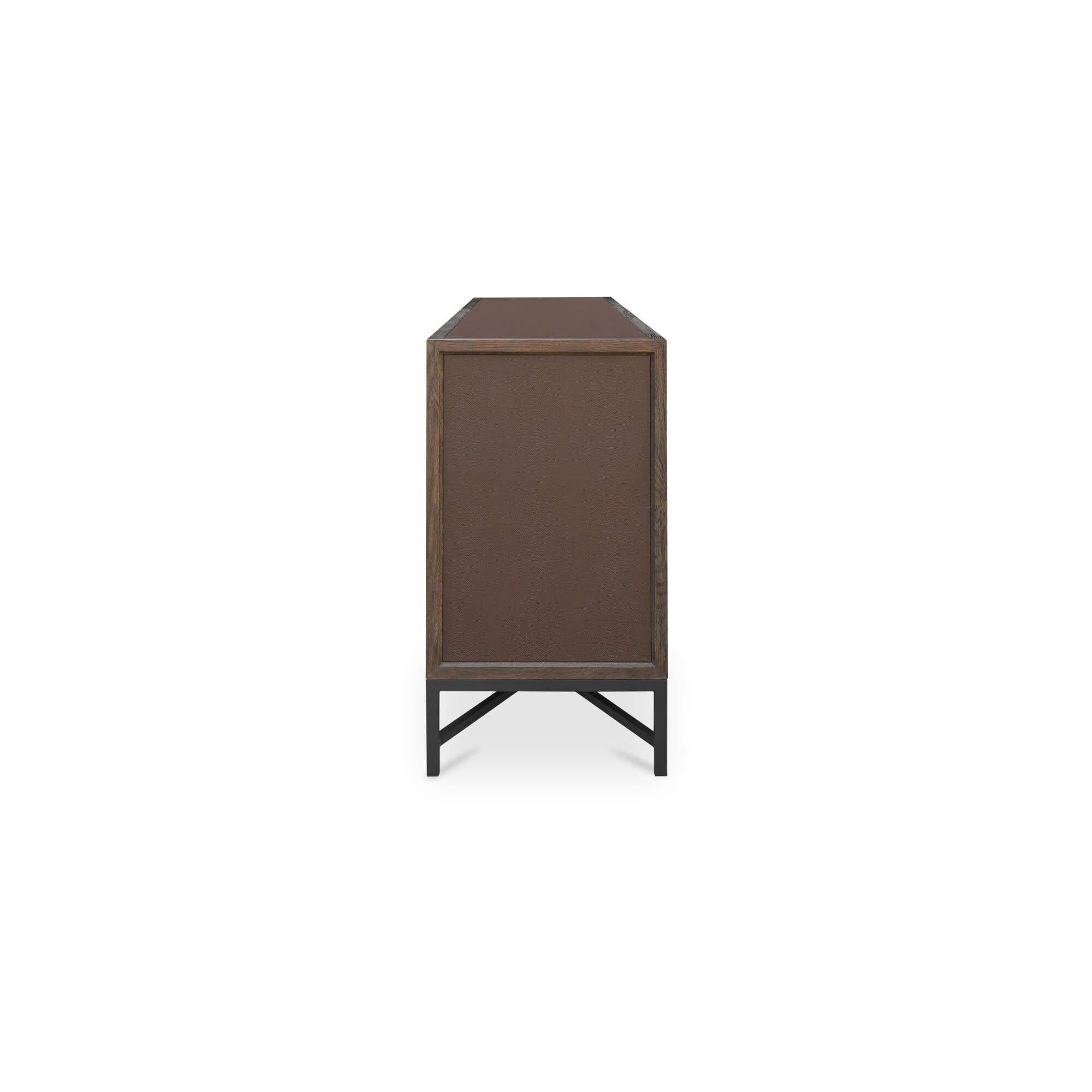 Buffet Contemporain en Bois avec Portes de Rangement pour Salle à Manger et Salon